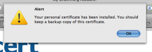 Installed Certificate