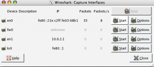 Wireshark Interfaces