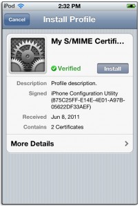 iOS Device Install Profile